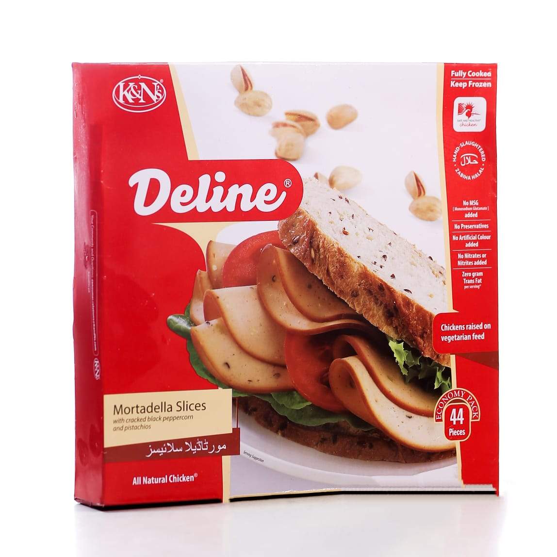 K&N MORTADELLA SLICES 44 PCS 616 GM