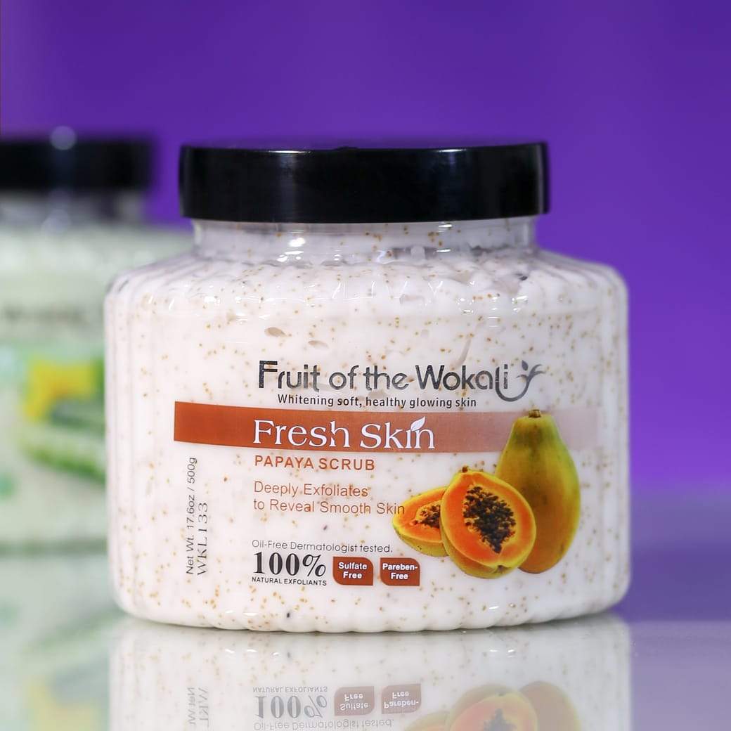 WOKALI BODY SCRUB PAPAYA 500 GM WKL133