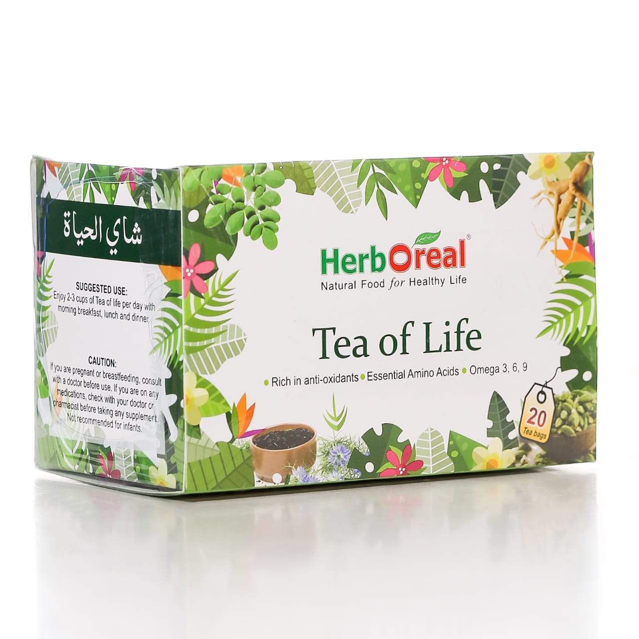 HERB OREAL TEA OF LIFE TEA BAGS 20PCS