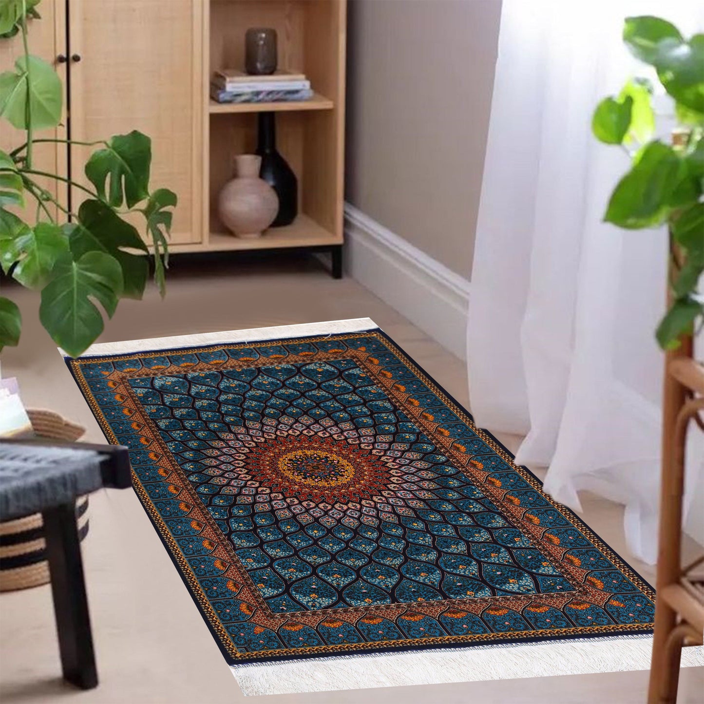 Supreme Fine Persian Silk Rug Azura Sunset 2.5x4 Ft