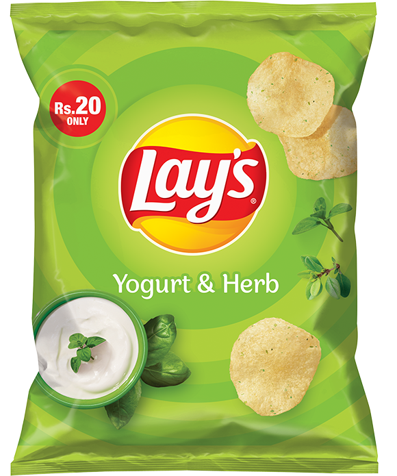LAYS CHIPS YOGURT & HERB 14 GM