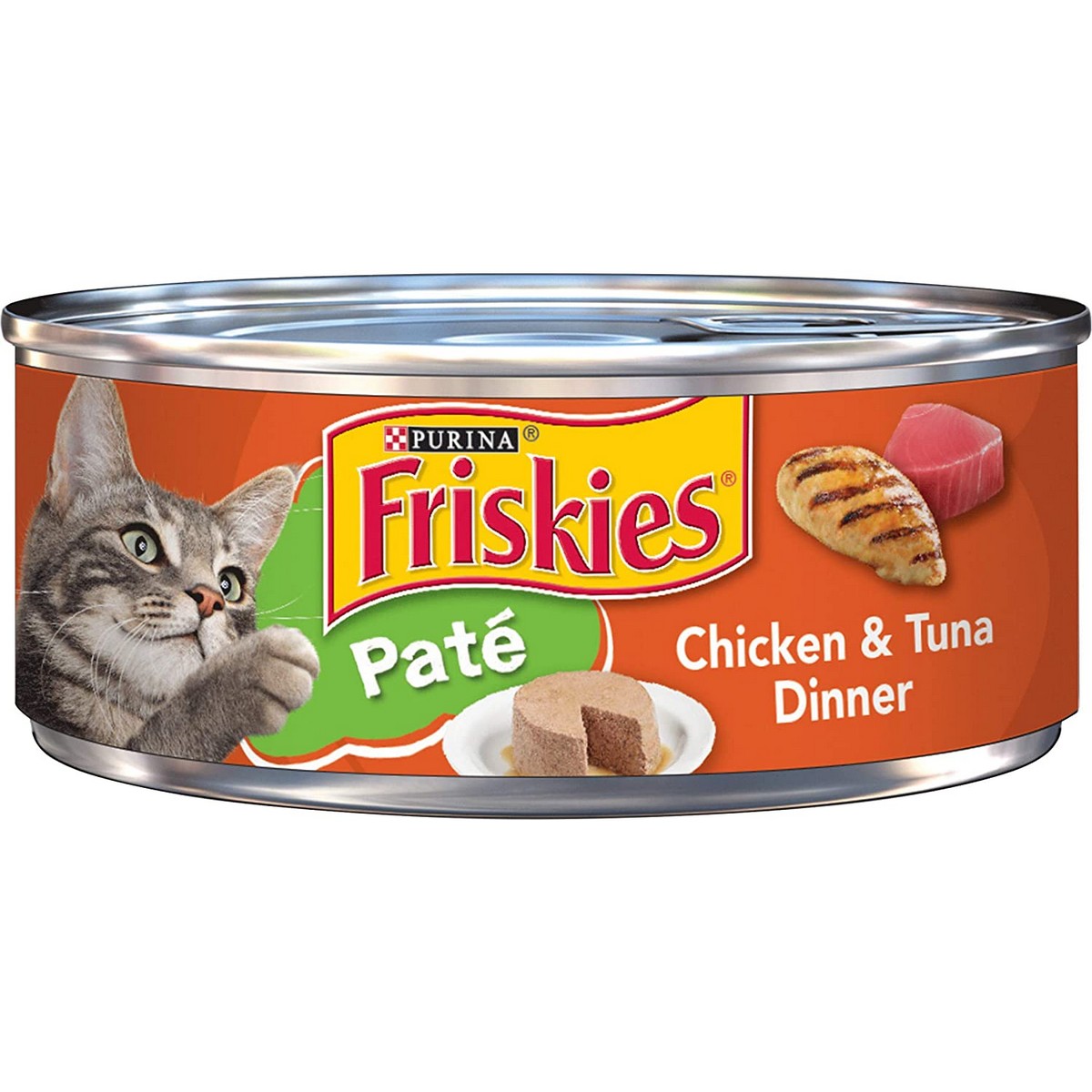 PURINA FRISKIES CAT FOOD CHICKEN TUNA DINNER 156 GM