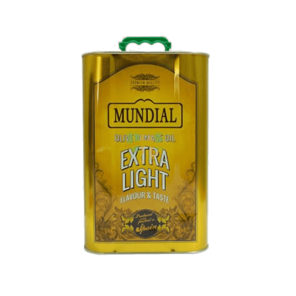 MUNDIAL OLIVE OIL EXTRA LIGHT TIN 3 LTR
