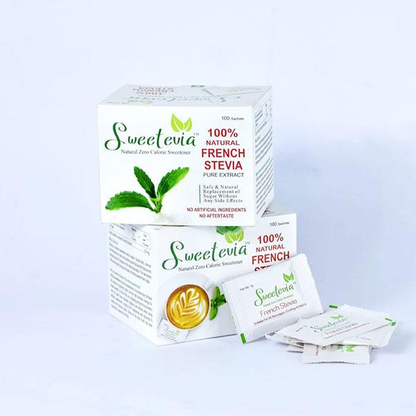 SWEETEVIA ZERO CALORIE SWEETENER BOX 100 SACHET