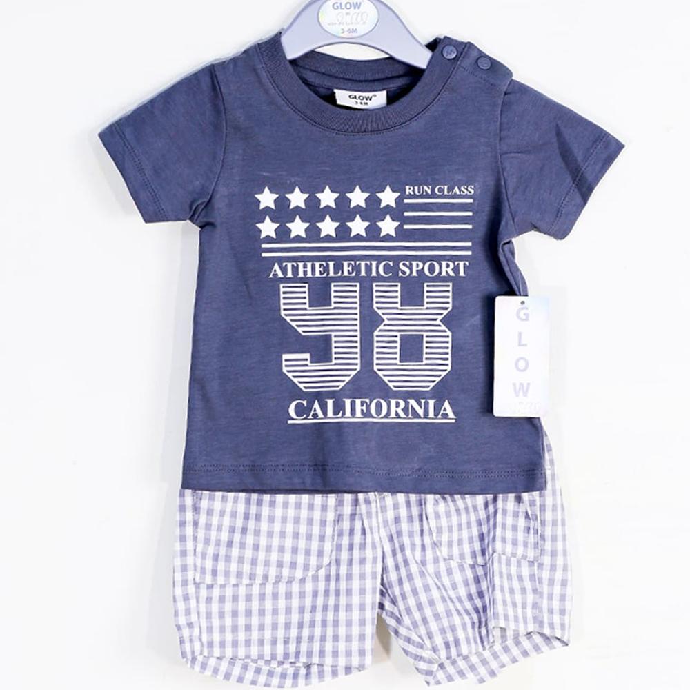 BOYS 2PC KNICKER SUIT MB-32-2-43 MS-20 3-6M