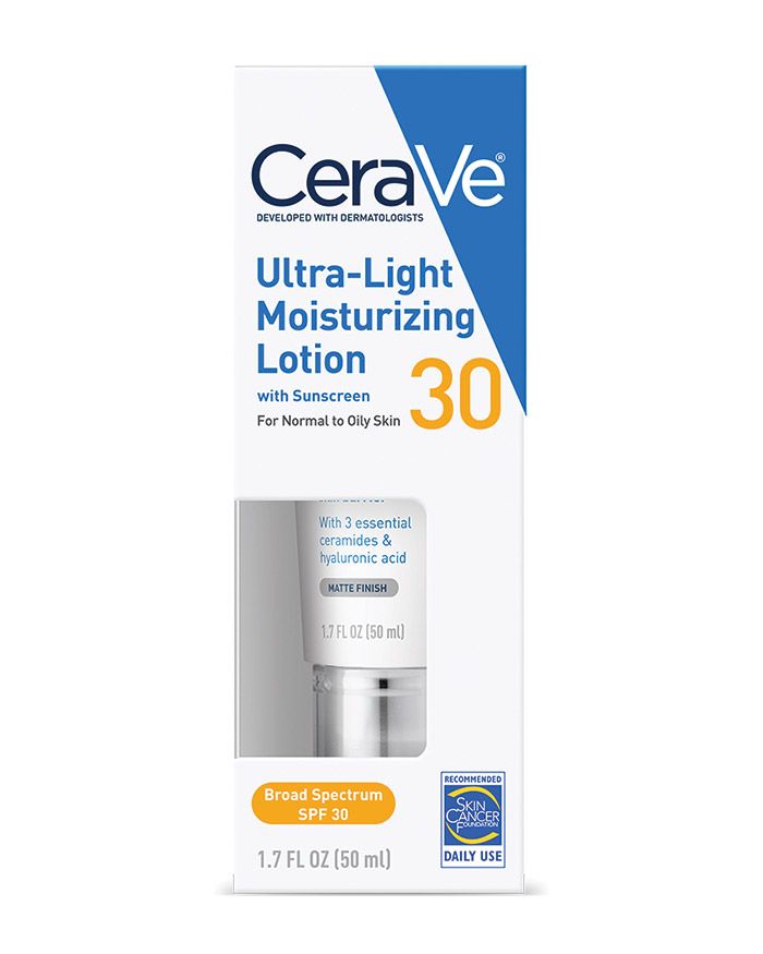 CERAVE ULTRA LIGHT MOISTURIZING LOTION WITH SUNSCREEN 30 FOR