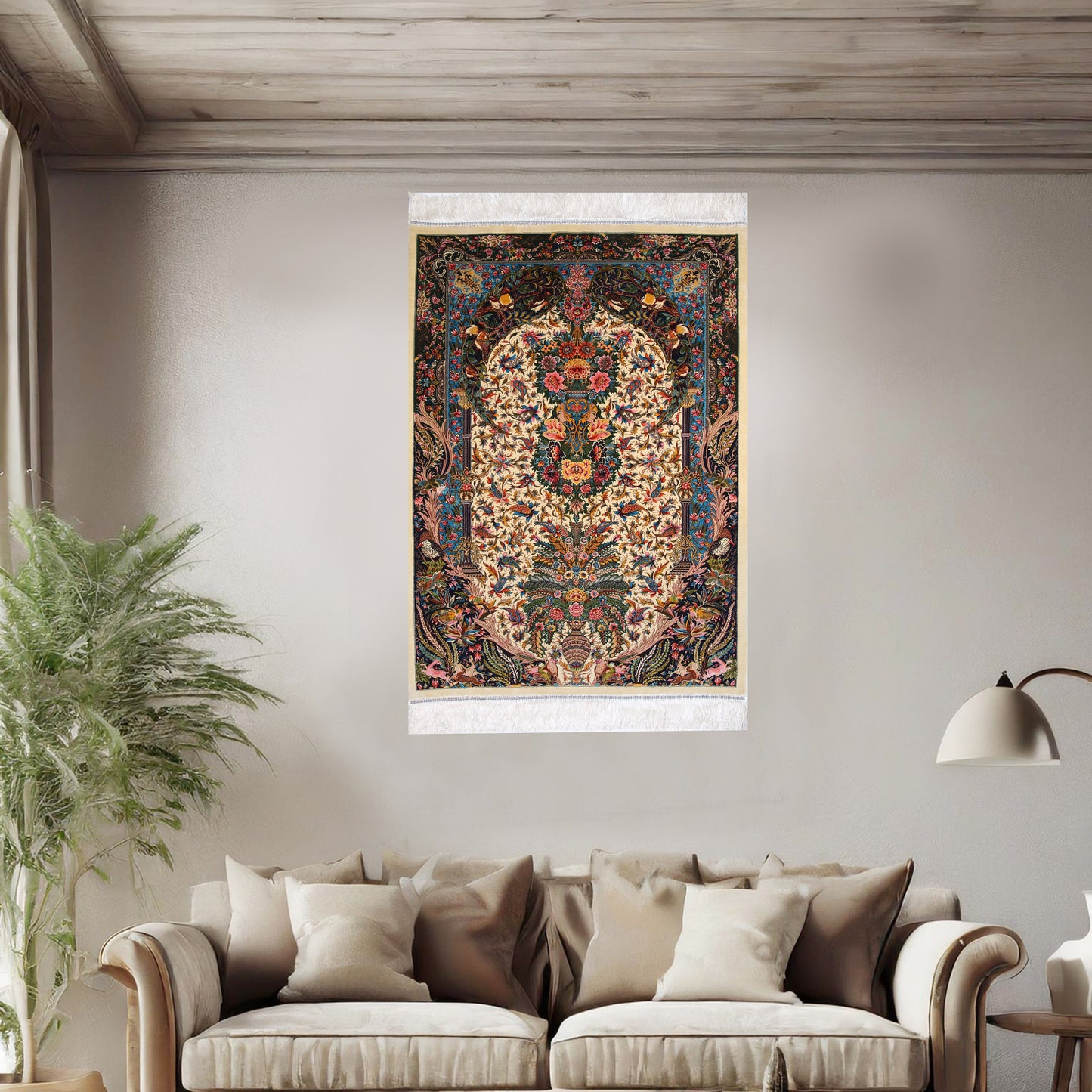 Supreme Fine Persian Silk Rug Ethereal Harmony 2.5x4 Ft