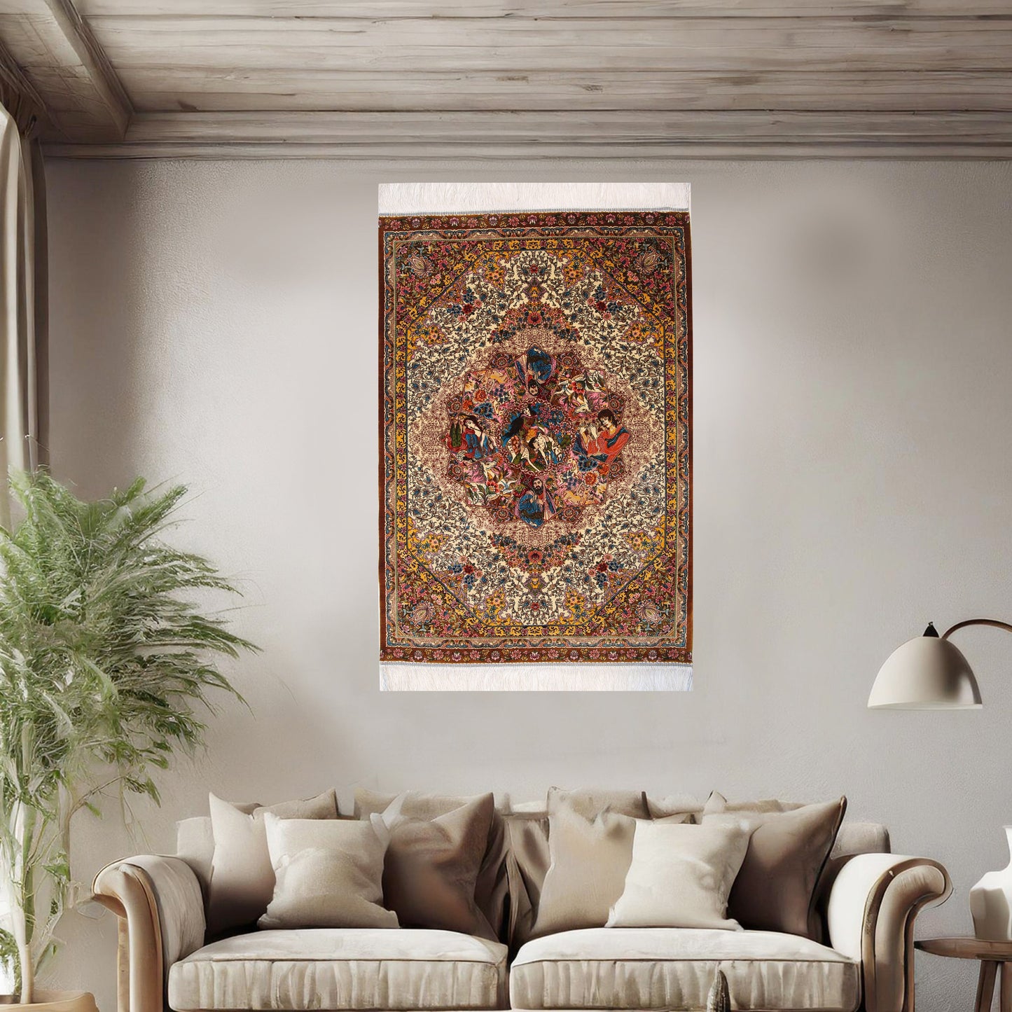 Supreme Fine Persian Silk Rug 2.5x4 Ft