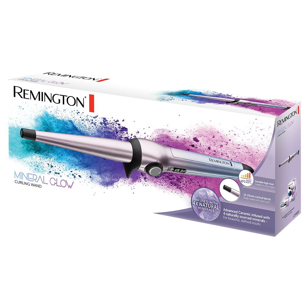 REMINGTON MINERAL GLOW CURLING TONG C15408