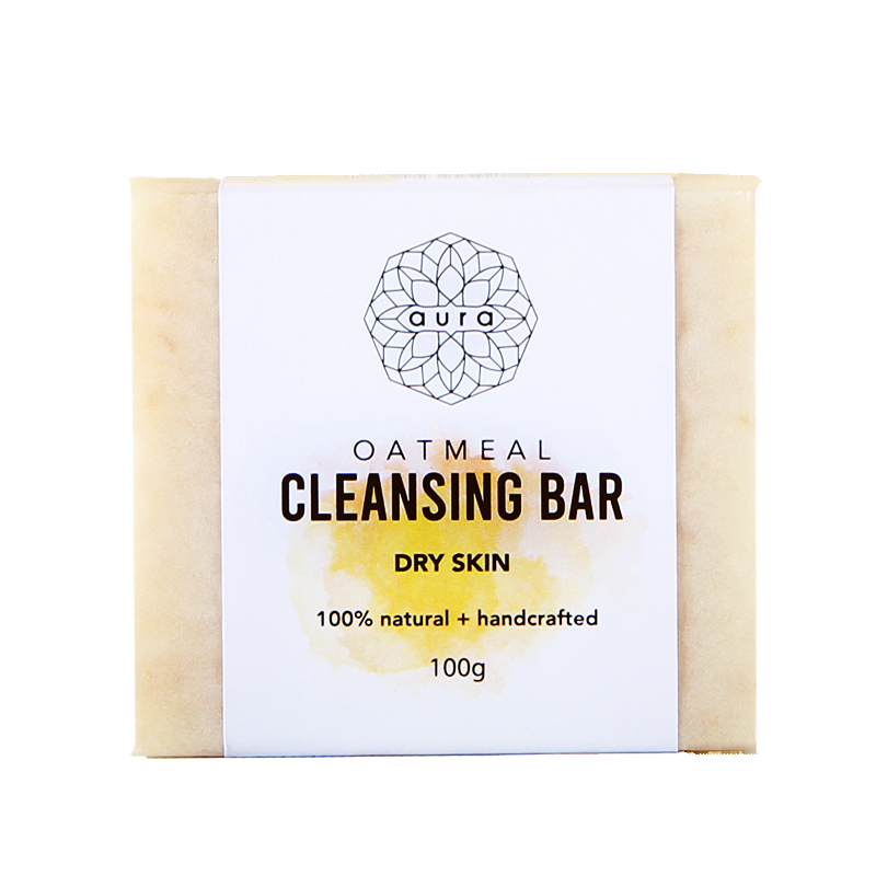 AURA OATMEAL CLEANSING BAR 100G
