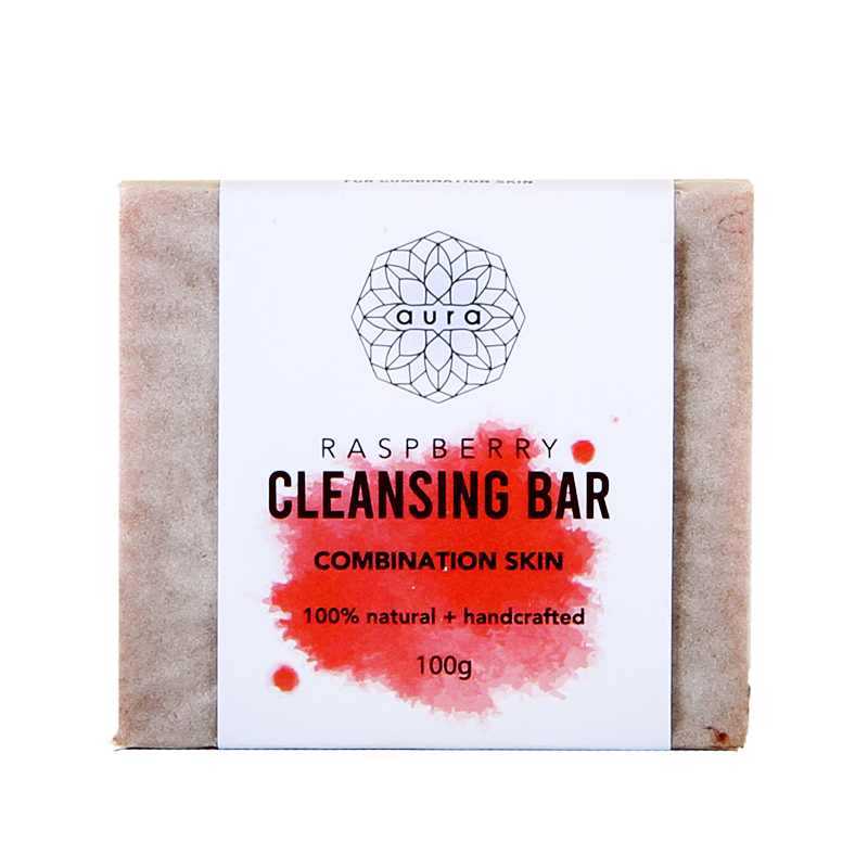 AURA RASPBERRY CLEANSING BAR 100G