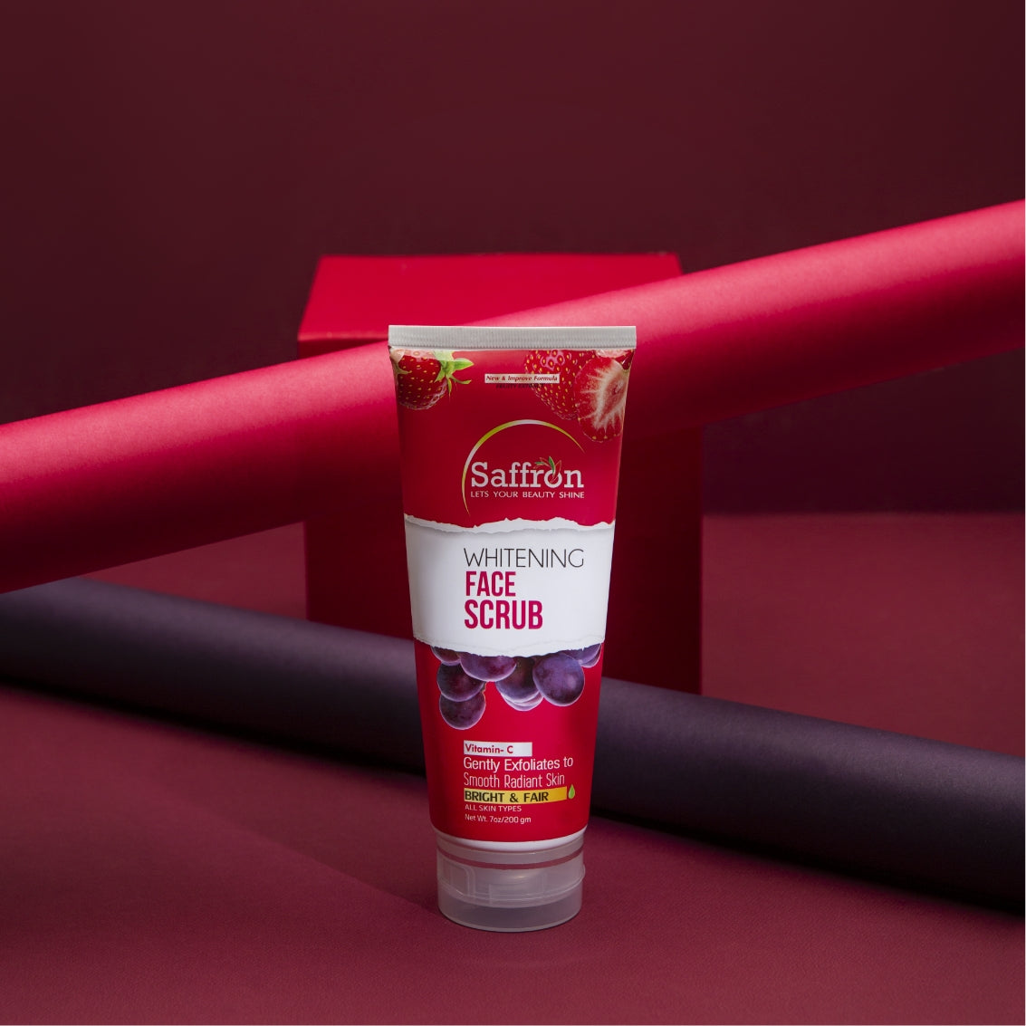 SAFFRON WHITENING FACE SCRUB 200GM