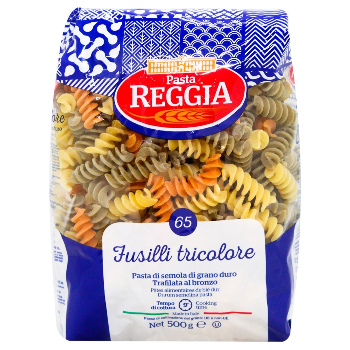 REGGIA PASTA 65 FUSILLI TRICOLORE 500 GM