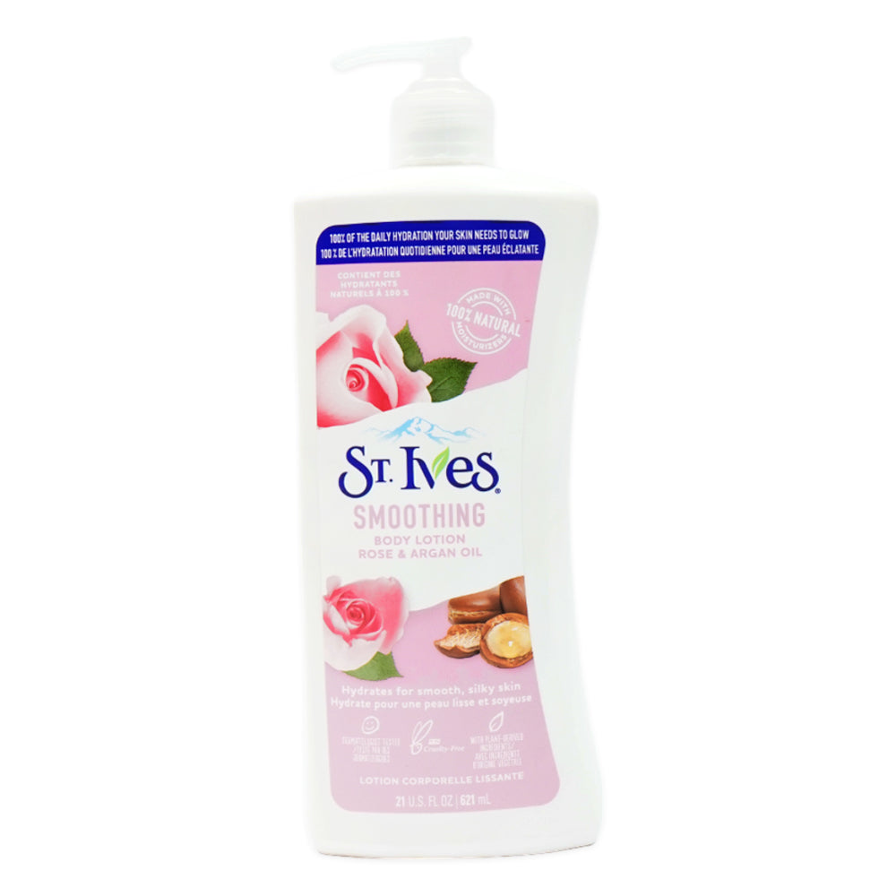 ST.IVES BODY LOTION SMOOTHING ROSE & ARGAN OIL 621 ML