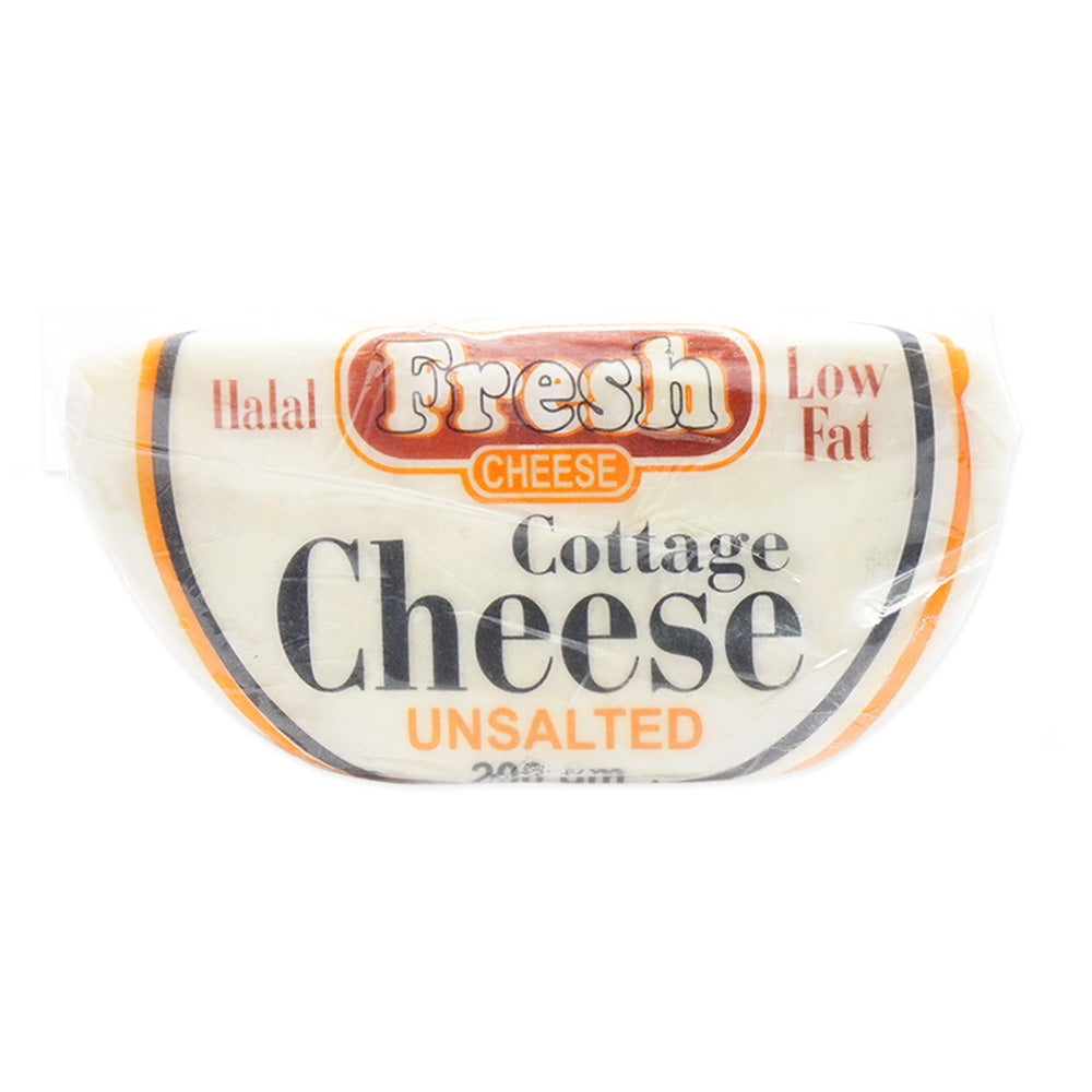 HALAL LOW FAT COTTAGE CHEESE UNSALTED 200 GM