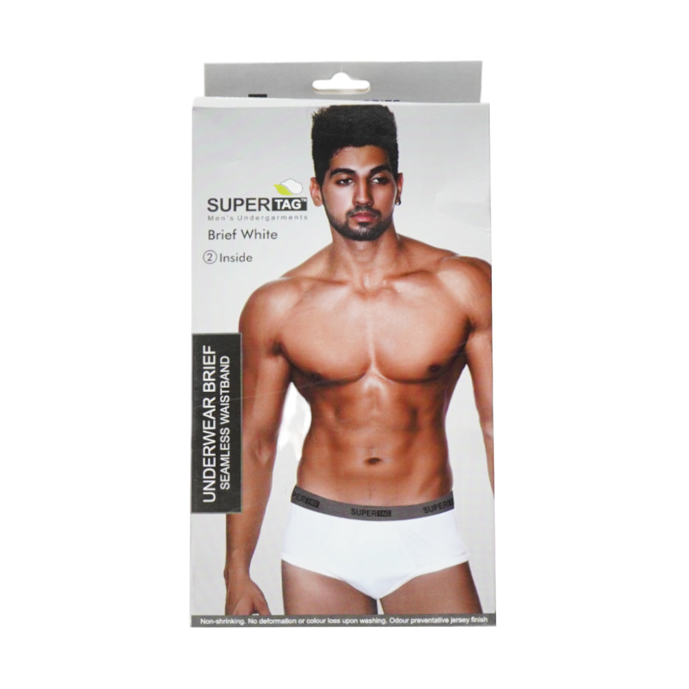 SUPER UNDERWEAR BRIEF WHITE LARGE P2