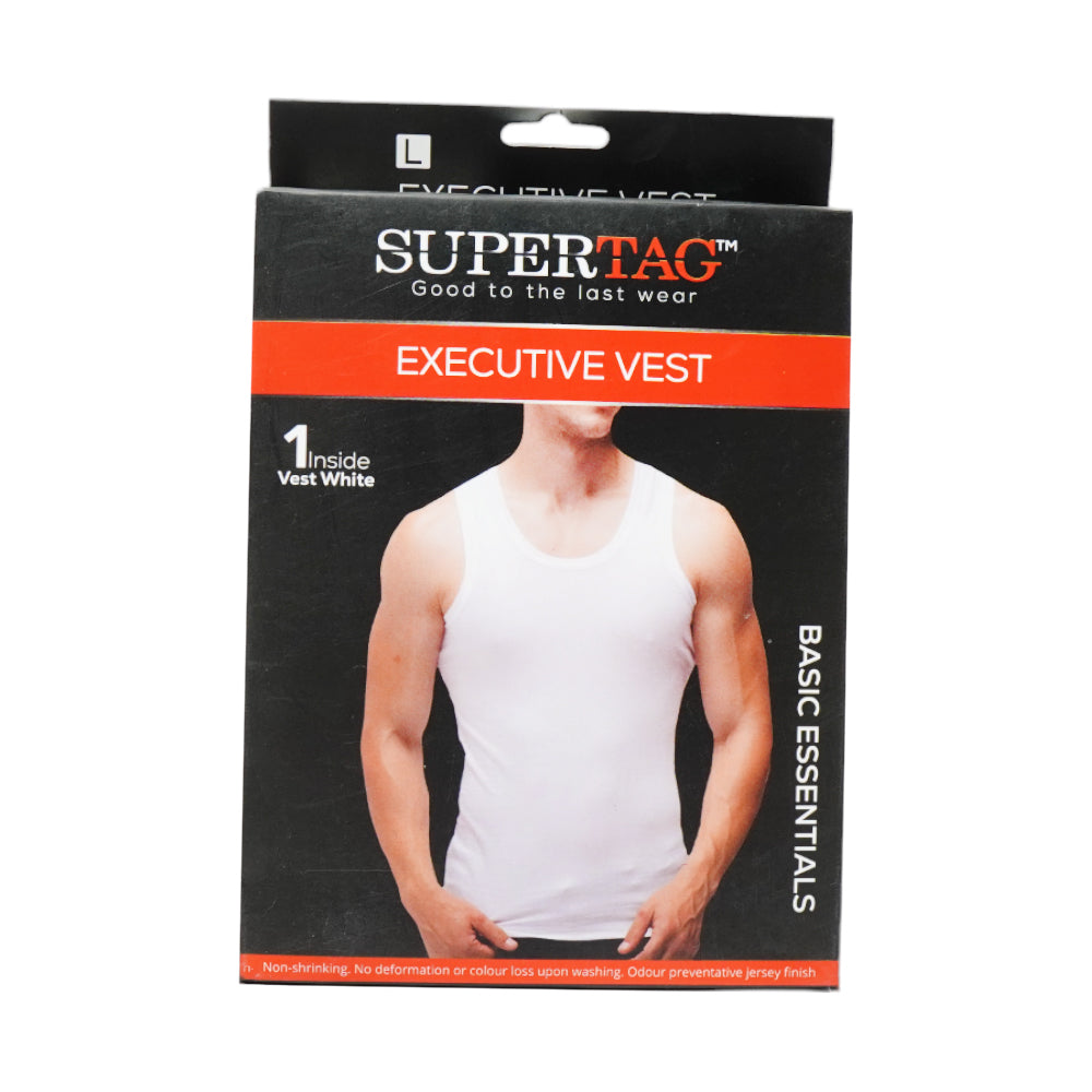 SUPER SANDO VEST WHITE LARGE P1