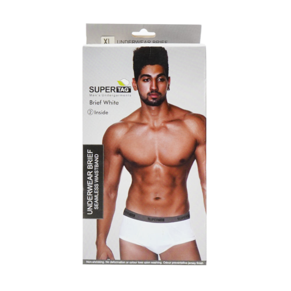 SUPER UNDERWEAR BRIEF WHITE X LARGE P2