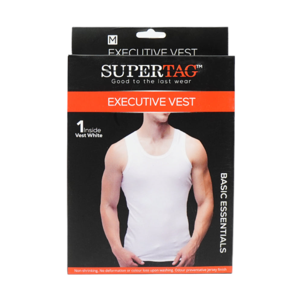 SUPER SANDO VEST WHITE MEDIUM P1