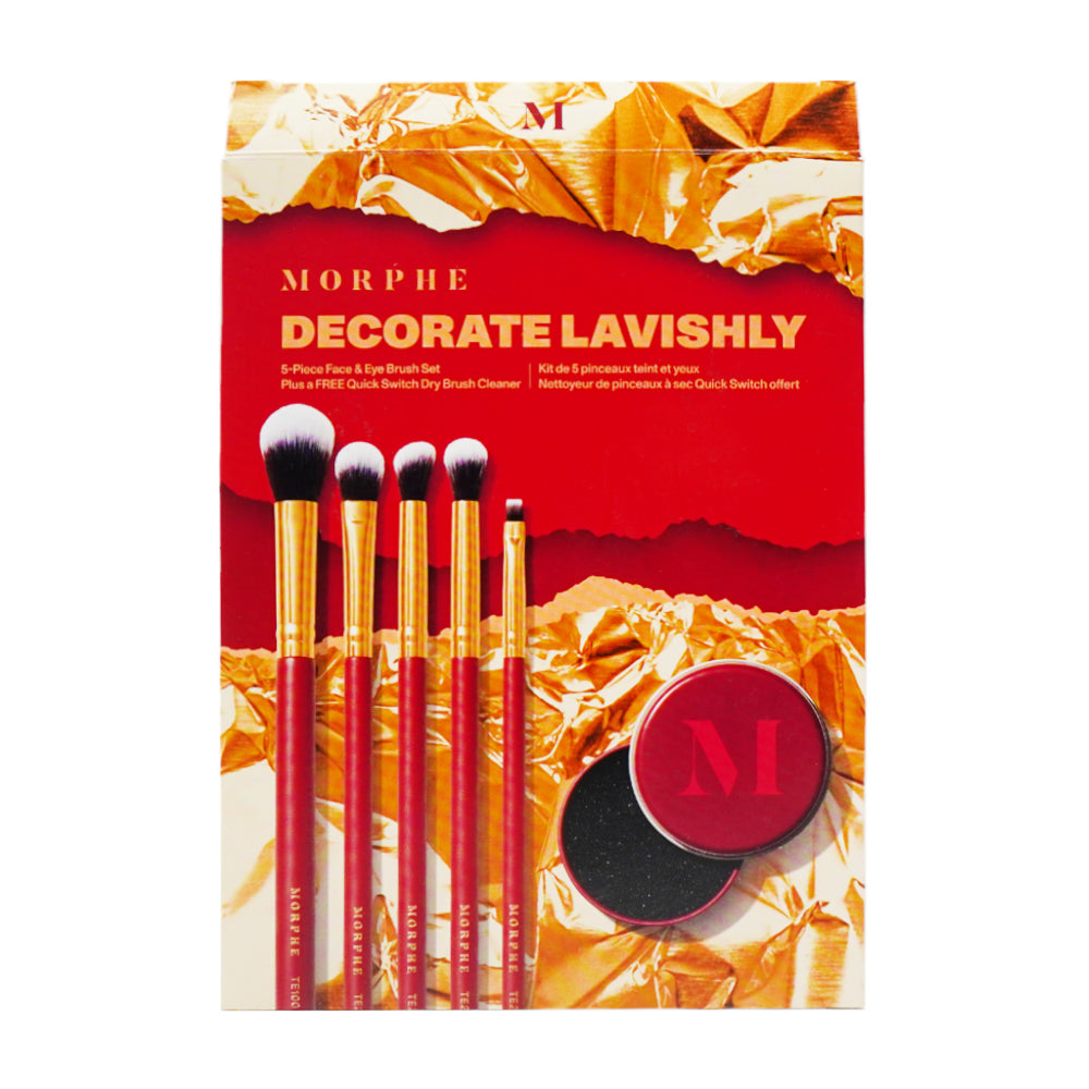 MORPHE BRUSH SET DECORATE LAVISHLY 5-PIECE FACE & EYE BRUSH