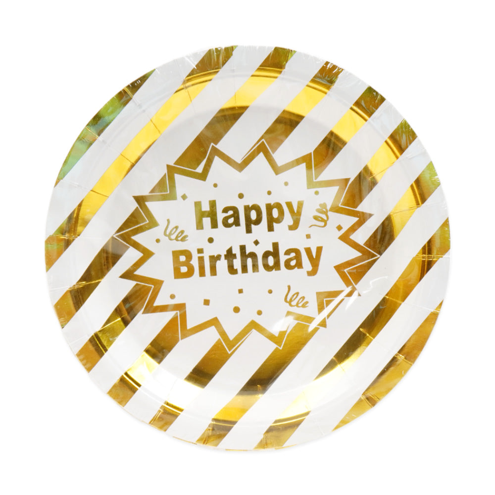 DISPOSABLE BIRTHDAY PLATES IR 62