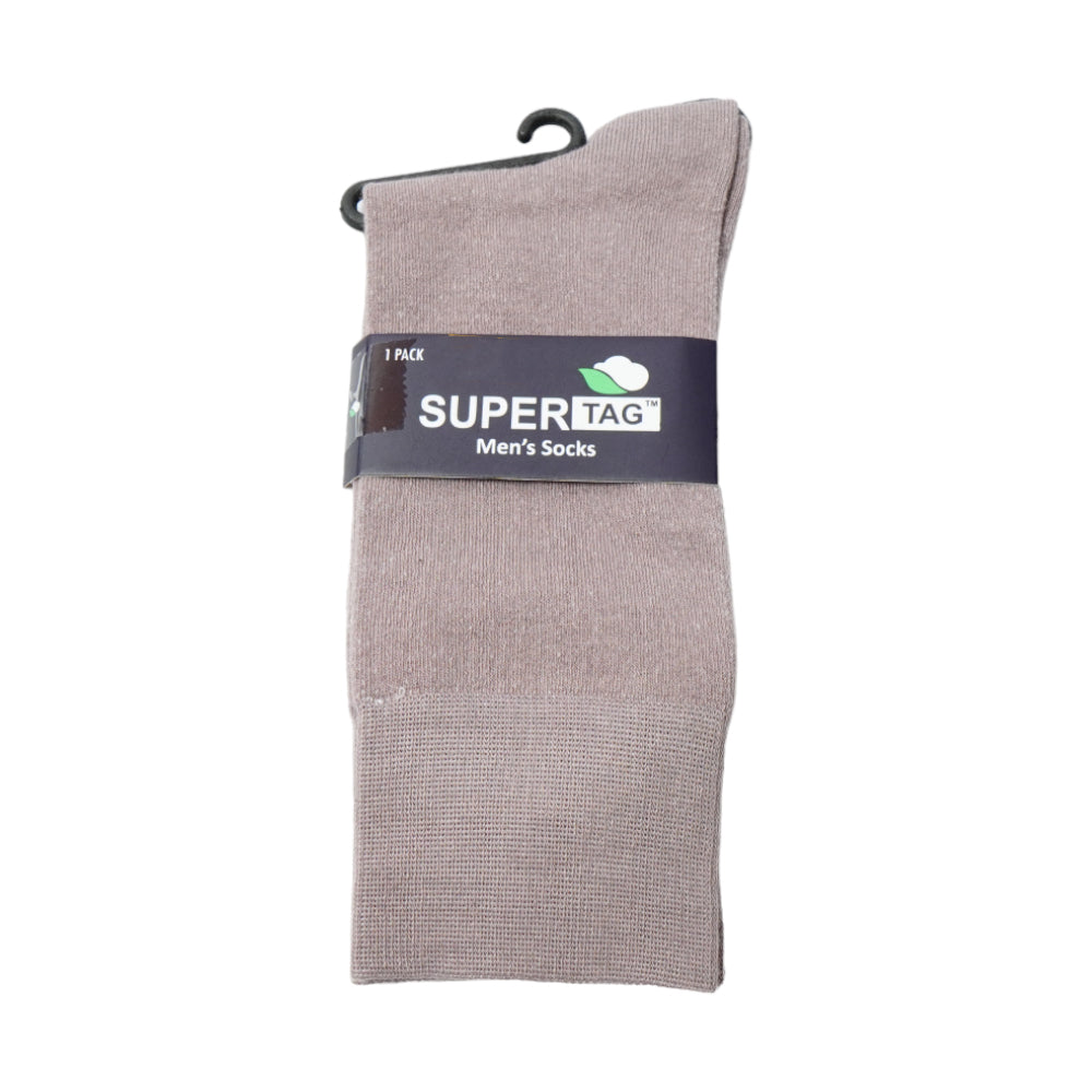 SUPER SOCKS PLAIN P1(CAMEL)
