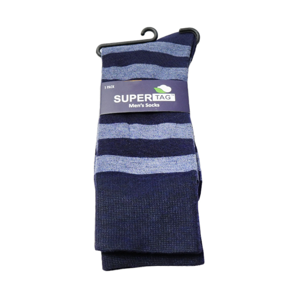 SUPER SOCKS STRIPE P1 (NAVY)