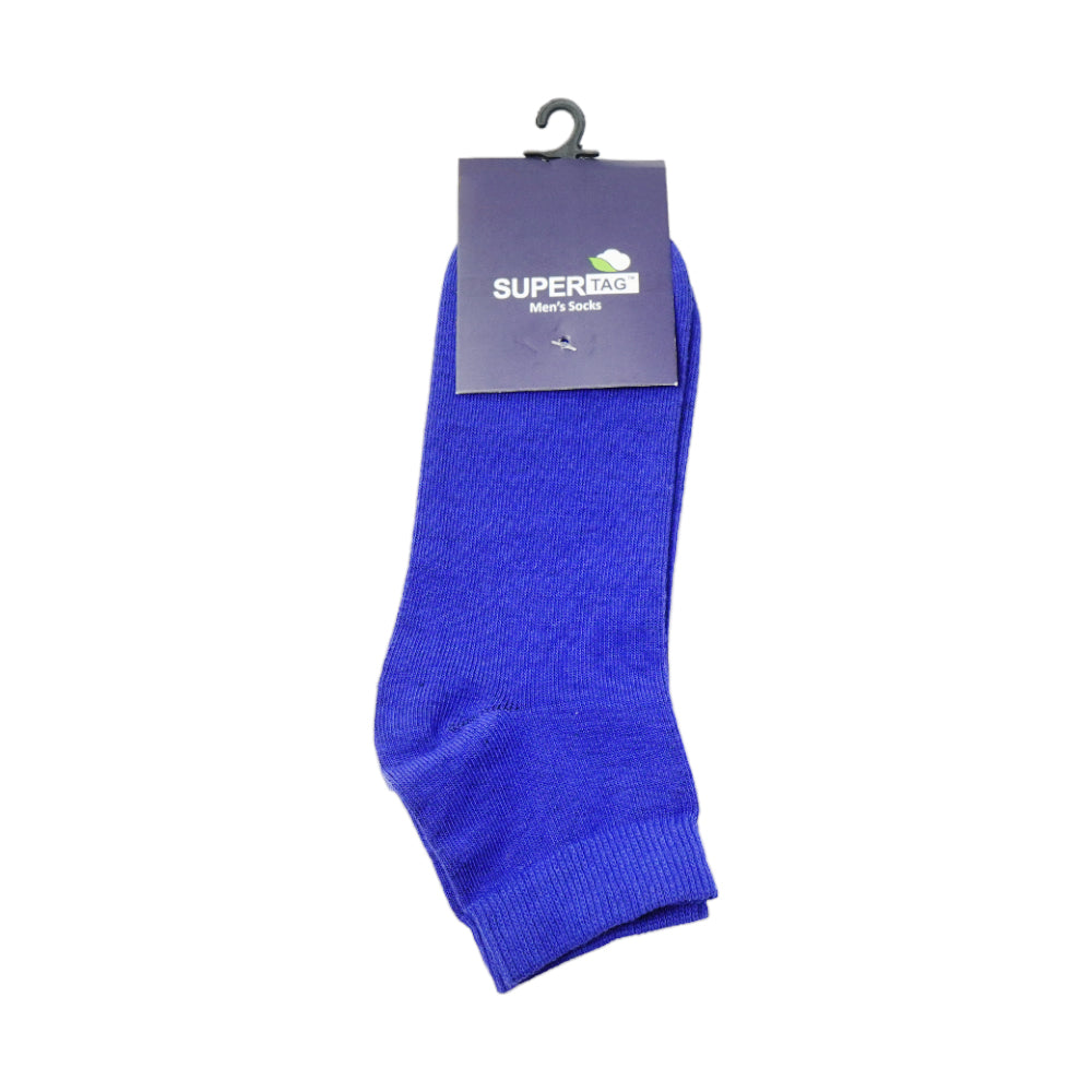 SUPER TAG ANKLE SOCKS DARK BLUE PLAIN 1PC HZ