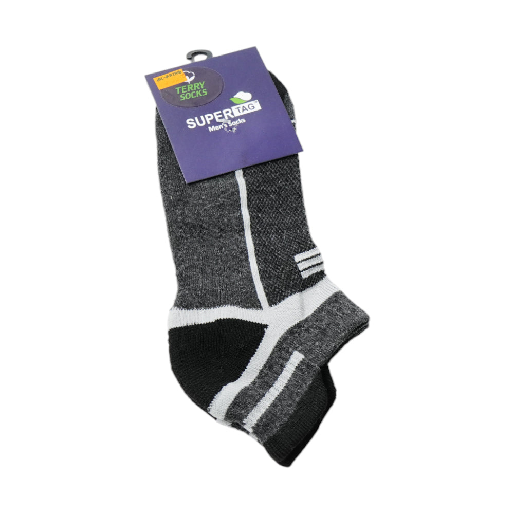 SUPER TAG SOCKS ANKLE TERRY GRY/CHR P1 HZ