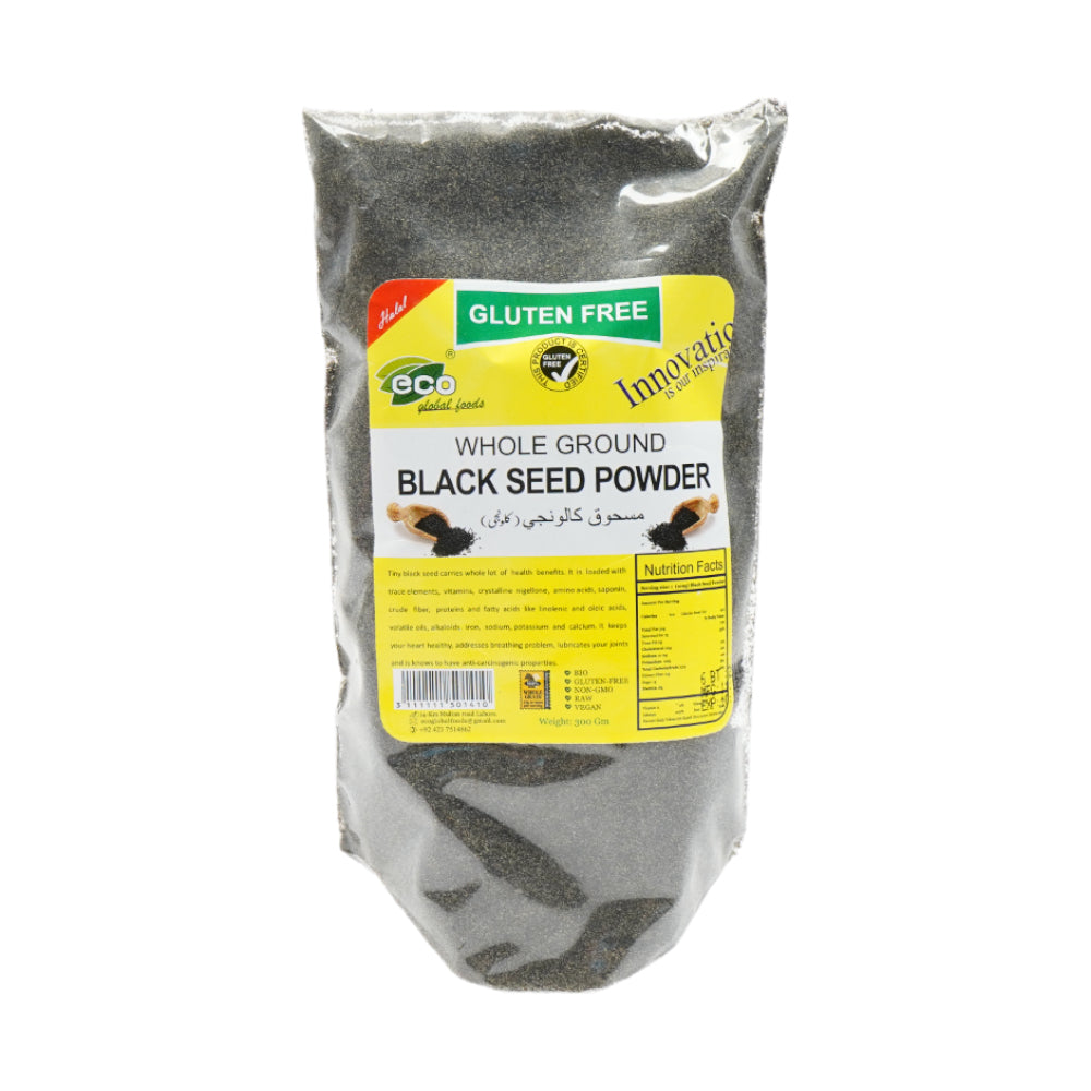 ECO WHOLE GROUND BLACK SEED POWDER 300 GM