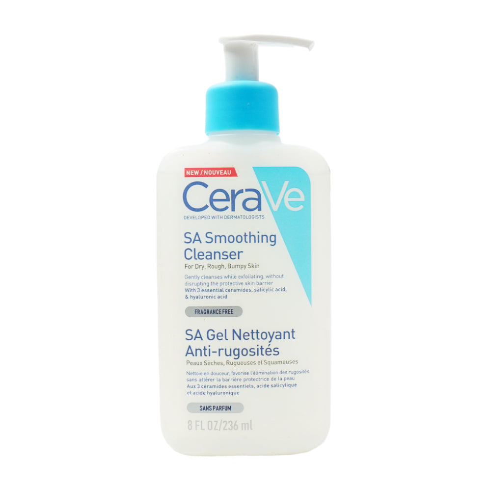 CERAVE SA SMOOTHING CLEANSER FOR DRY ROUGH BUMPY SKIN 236ML