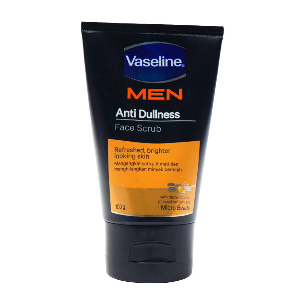VASELINE MEN FACE SCRUB ANTI DULLNESS 100 GM Al Fatah vaseline-men-face-scrub-anti-dullness-100-gm-al-fatah