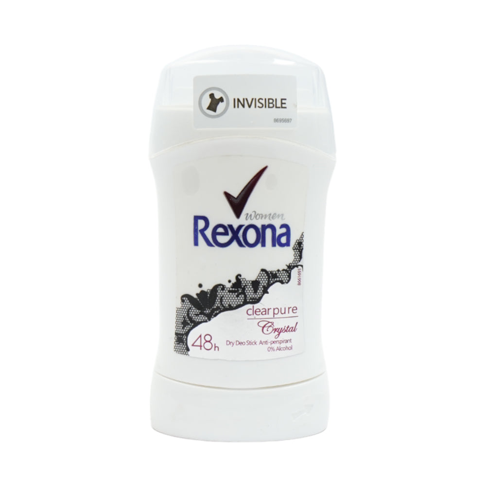 REXONA DEO STICK INVISIBLE CLEAR PURE CRYSTAL 48H WOMEN 40 M