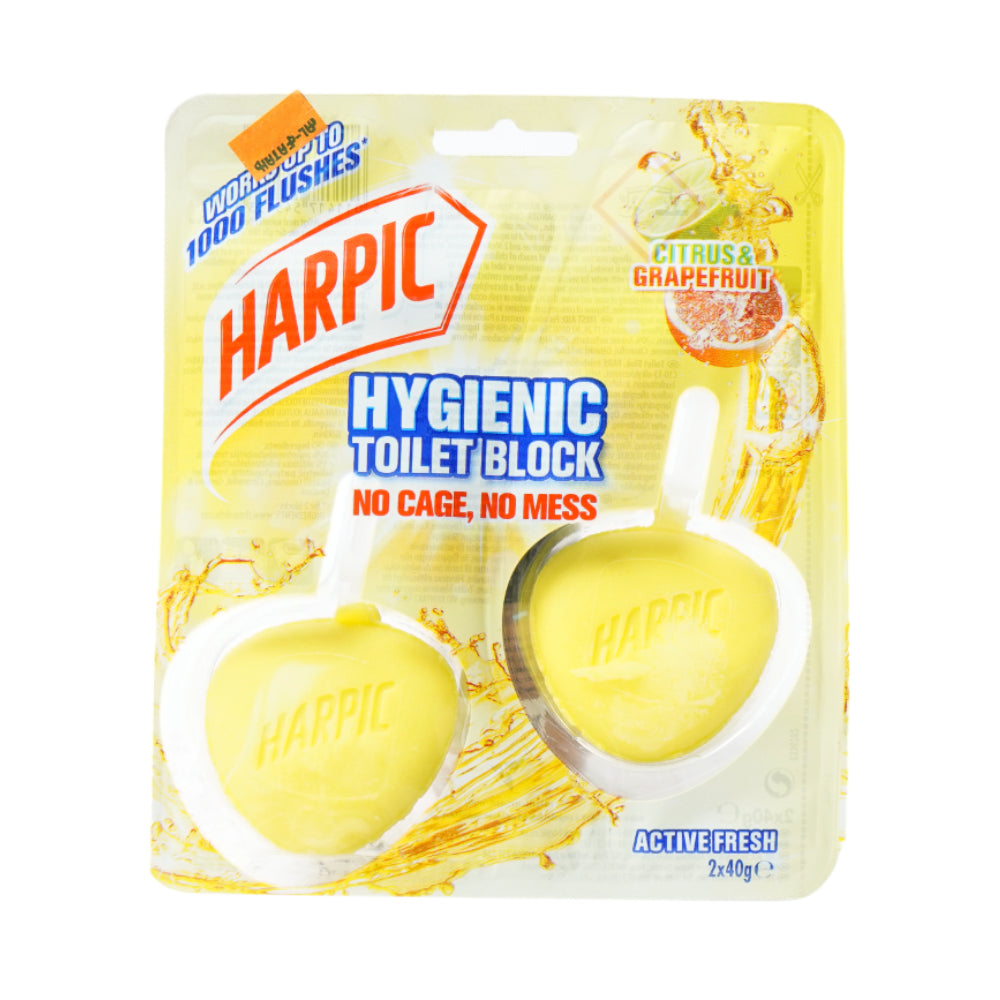 HARPIC TOILET FRESHENER CITRUS & GRAPEFRUITS 2X40 GM