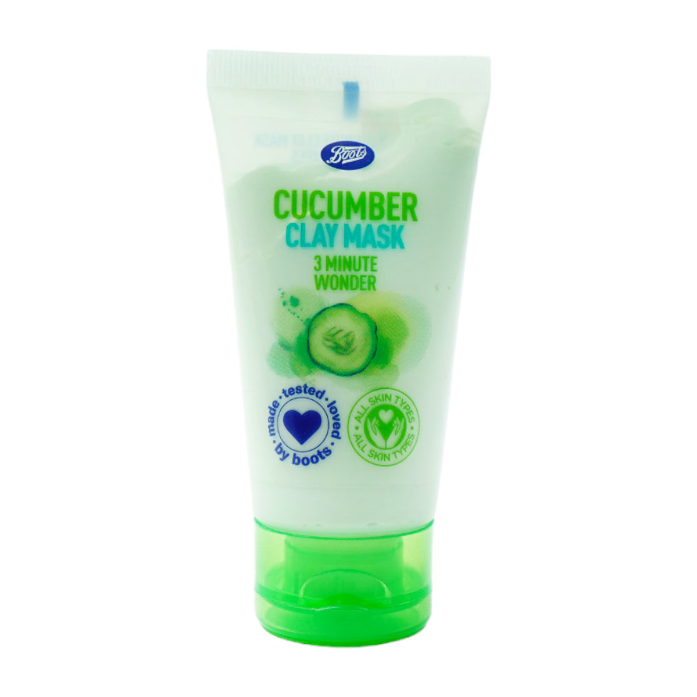 BOOTS CUCUMBER 3 MINT CLAY MASK TUBE 50 ML PC