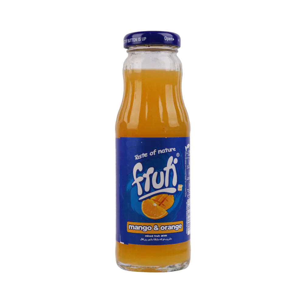 FRUTI MANGO & ORANGE JUICE GLASS BOTTLE 200 ML
