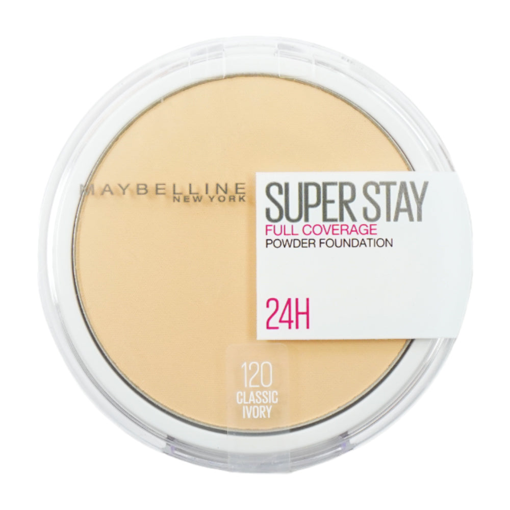 MAYBELLINE SUPERSTAY 24H FULL COVERAGE PWD 120 CLASSIC IVORY