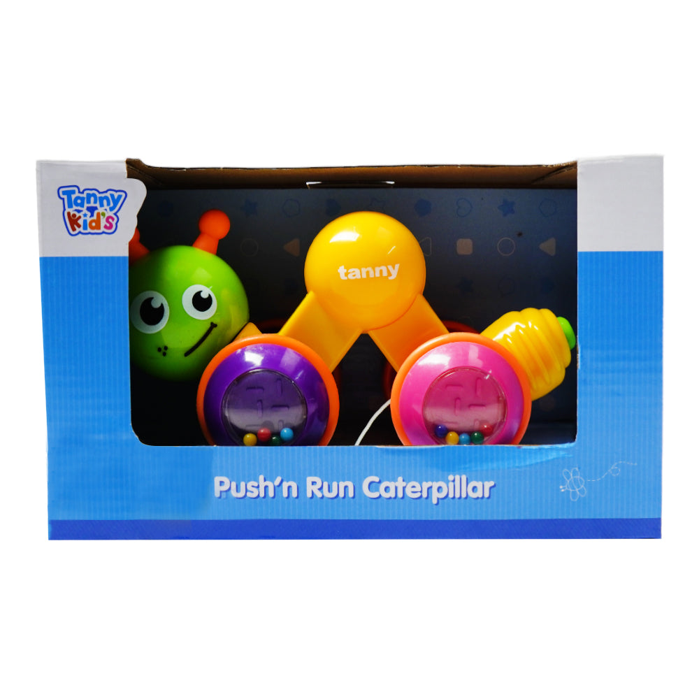 TY9069 TANNY KIDS PUSH N RUN CATERPILLAR ID