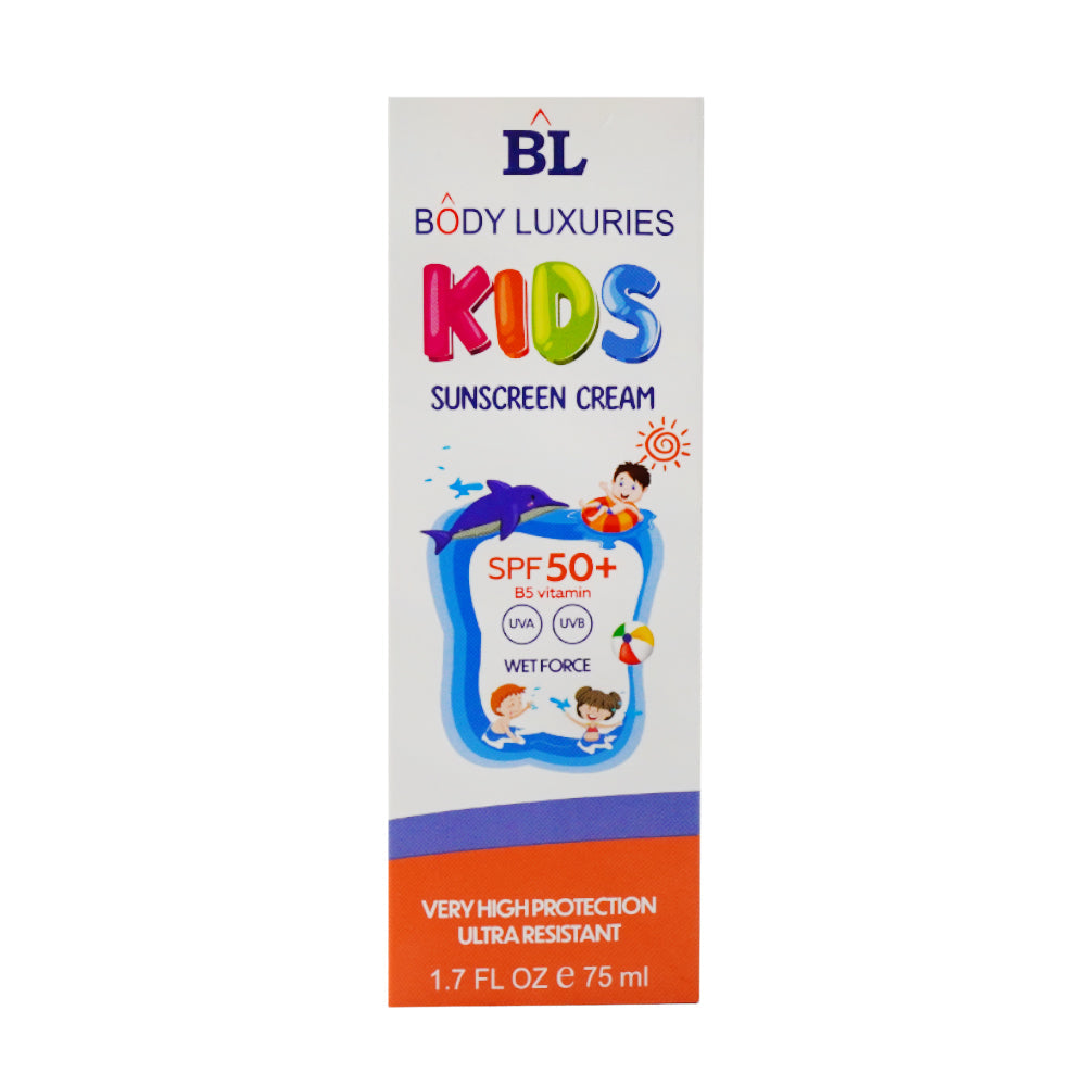 BODY LUXURIES KIDS SUNSCREEN CREAM SPF50 75ML