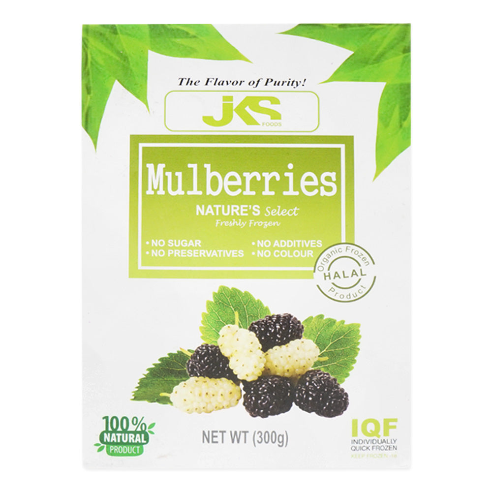 JKS NATURES SELECT FRESHLEY FROZEN MULBERRIES BOX 300GM