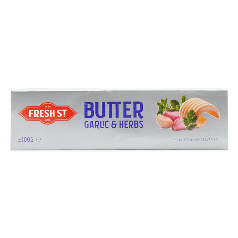FRESH ST BUTTER GARLIC & HERB 100GM