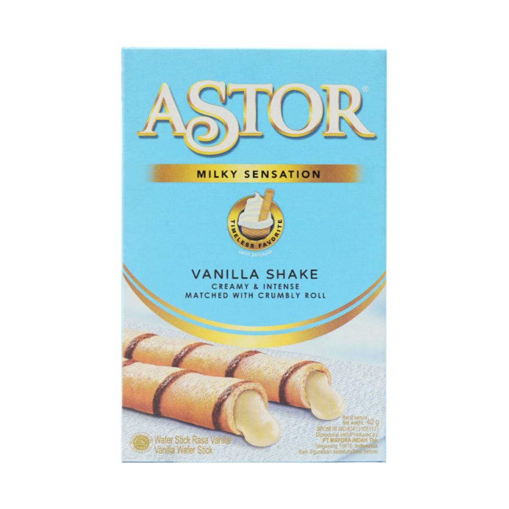 ASTOR WAFER SKINNY ROLL VANILA 40 GM BASIC