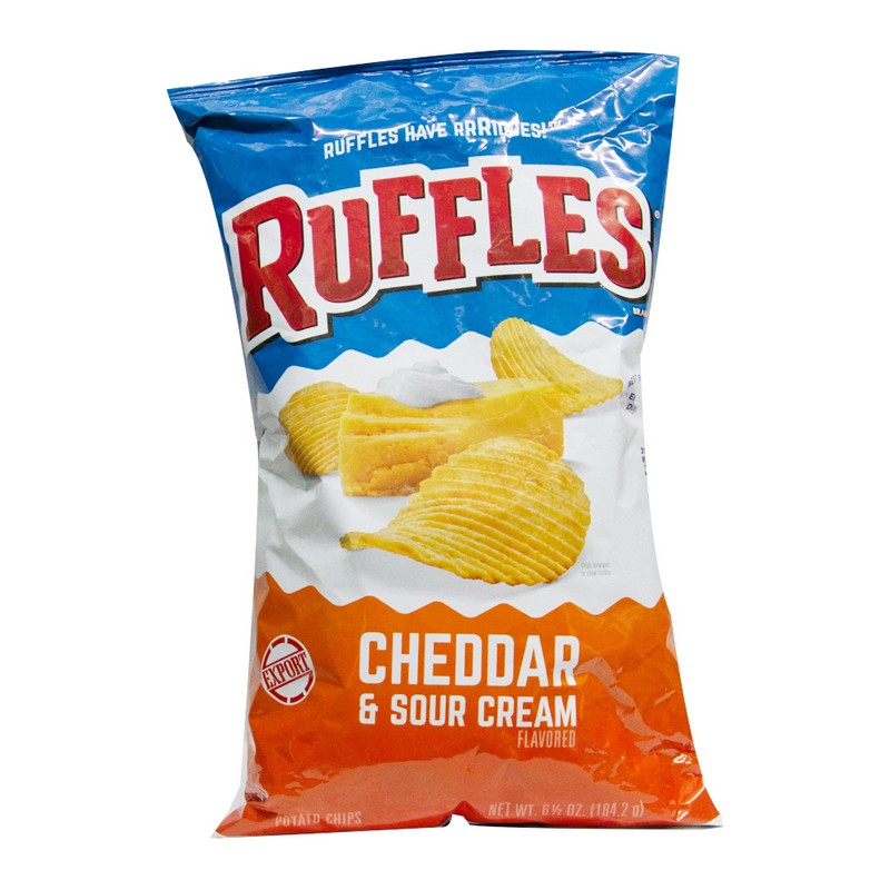 RUFFLES CHIPS CHEDDAR AND SOUR CREAM 184.2 GM – Al-Fatah