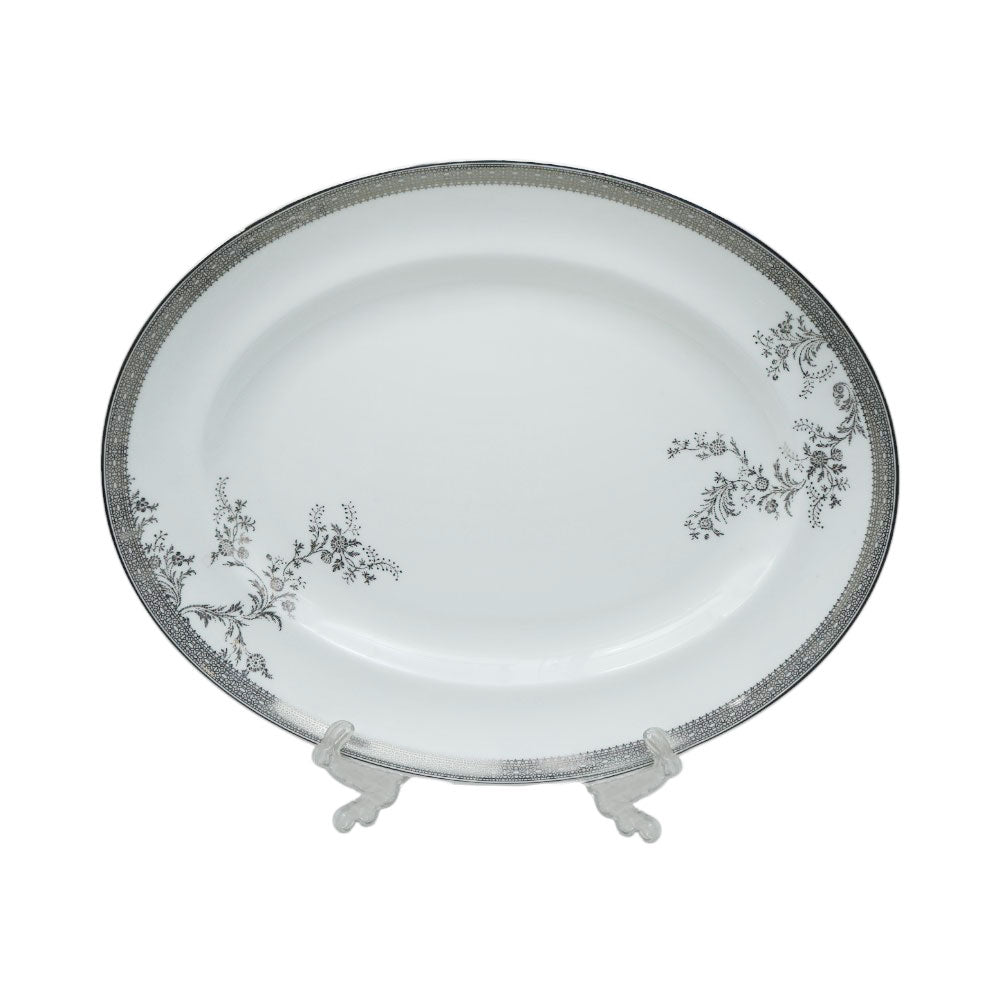 DISH WEDGEWOOD OVAL VERA LACE