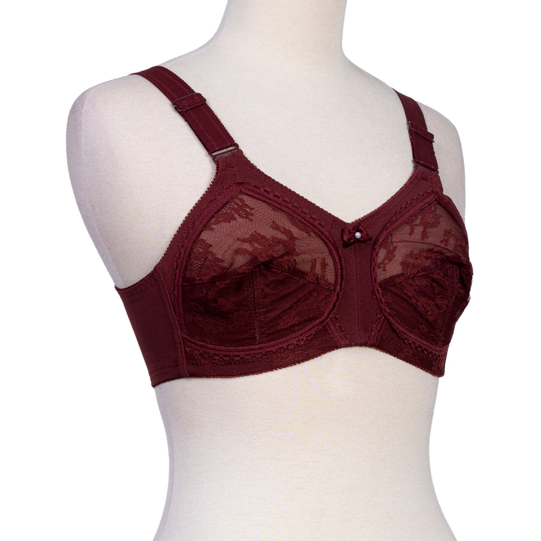 Belleza Lingerie Dourine League Bra - Maroon 004