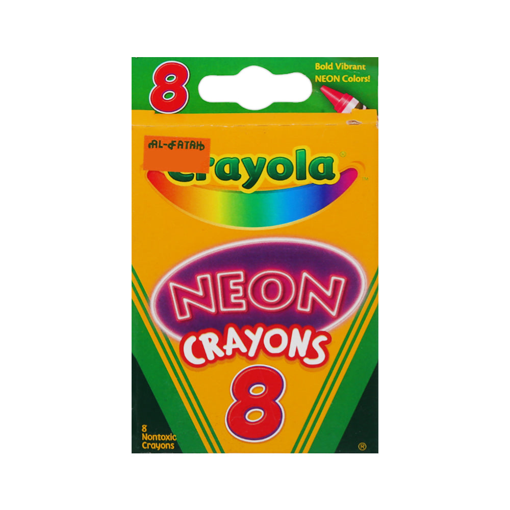 CRAYOLA CRAYON 8CT NEON 523418