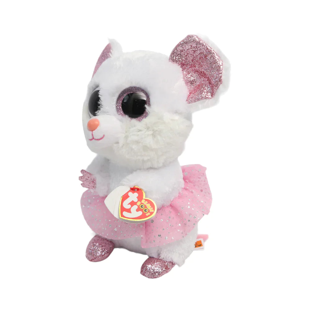 36488 BEANIE BOOS MOUSE NINA BALERINA WHITE MED D