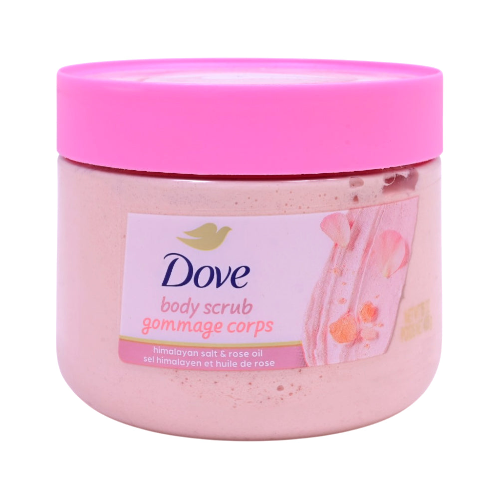 DOVE  BODY SCRUB HIMALAYAN SALT & ROSE OIL 425 GM