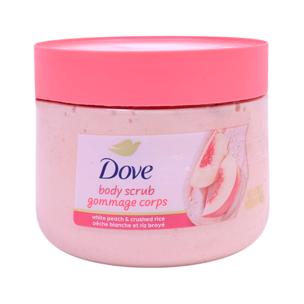 DOVE BODY SCRUB WHITE PEACH & CRUSHED RICE 425 GM