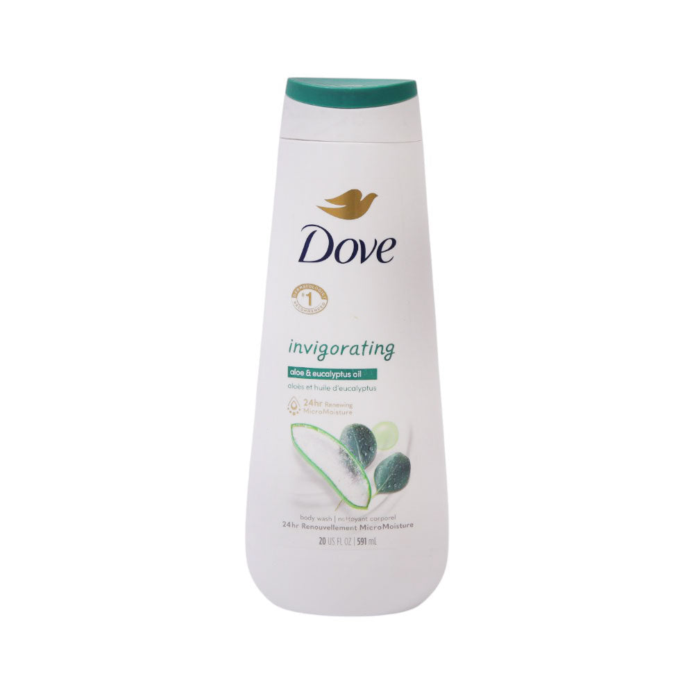 DOVE BODY WASH INVIGORATE ALOE & EUCALYTUS OIL 591 ML